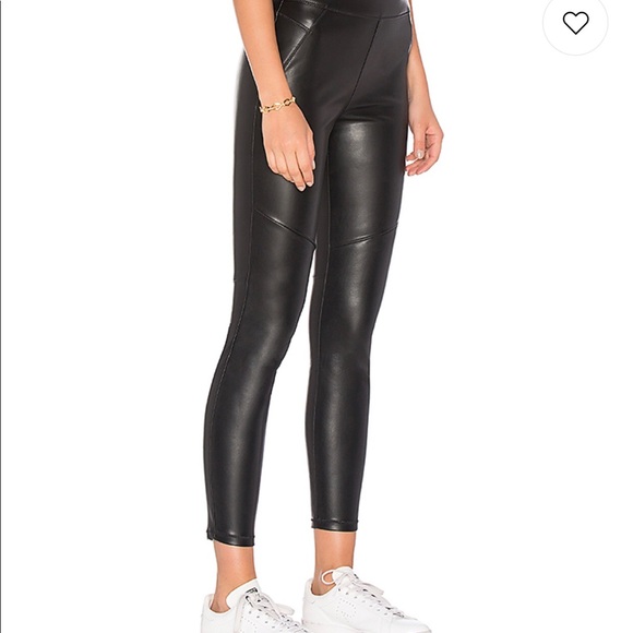 Free People | vegan leather legging in black - Picture 3 of 6